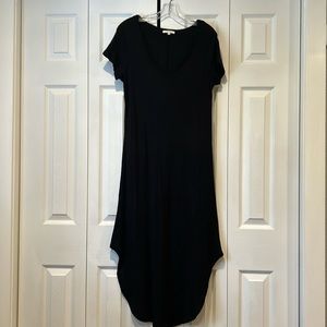 Z Supply black v-neck ribbed dress